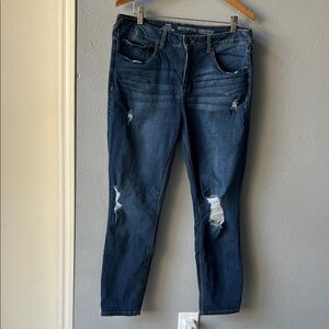 Ripped Indigo Skinny Jeans